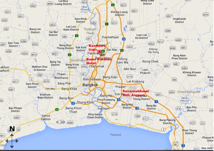 Map of Bangkok